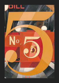 J'ai vu le chiffre 5 en or de Charles Demuth-7