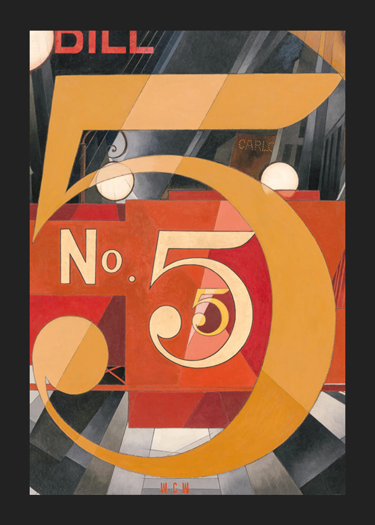 J'ai vu le chiffre 5 en or de Charles Demuth-12