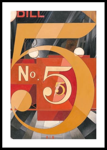 Poster I Saw The Figure 5 In Gold By Charles Demuth