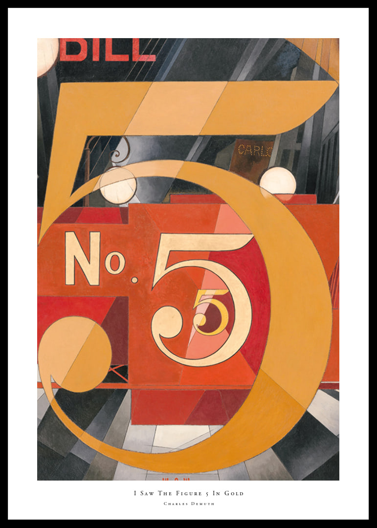 I Saw The Figure 5 In Gold By Charles Demuth-12
