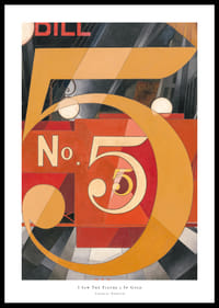 I Saw The Figure 5 In Gold By Charles Demuth-0