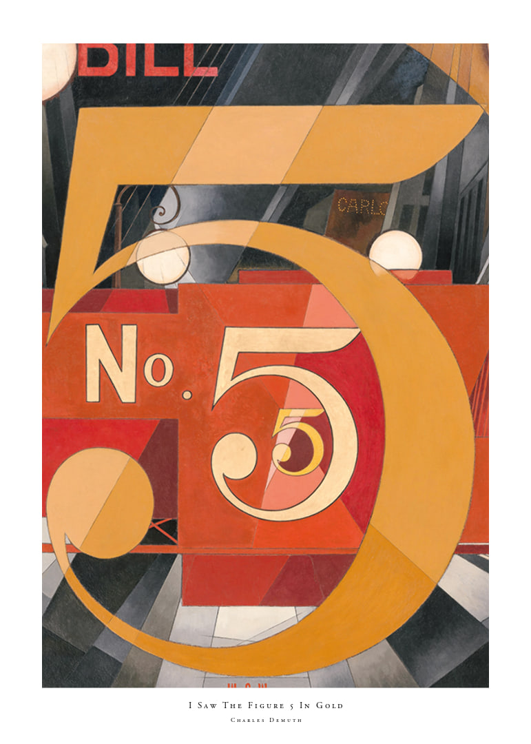 I Saw The Figure 5 In Gold By Charles Demuth-12