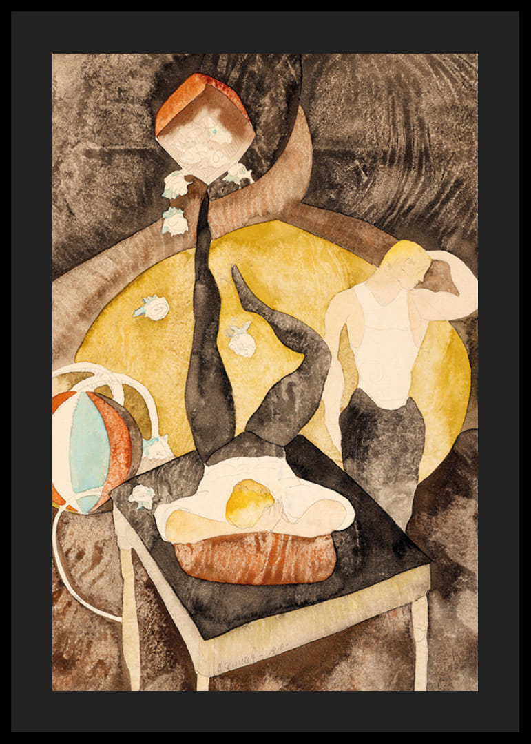 In Vaudeville Two Acrobat-Jugglers By Charles Demuth-12