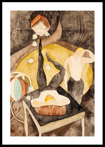 Poster In Vaudeville Two Acrobat-Jugglers By Charles Demuth