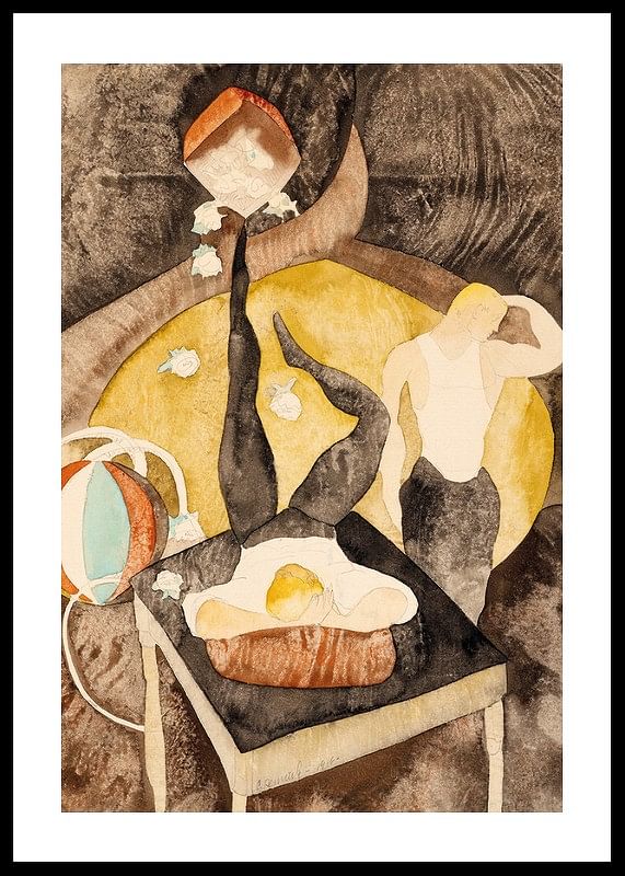 În Vodevil Doi acrobați-jongleri de Charles Demuth-12