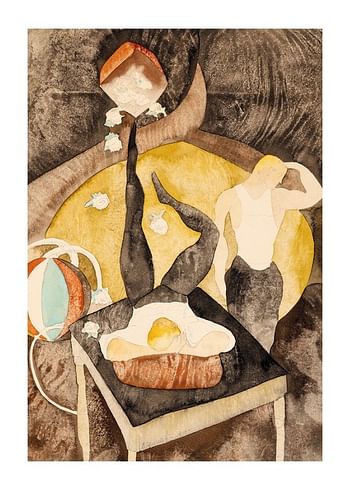 Poster In Vaudeville Two Acrobat-Jugglers By Charles Demuth