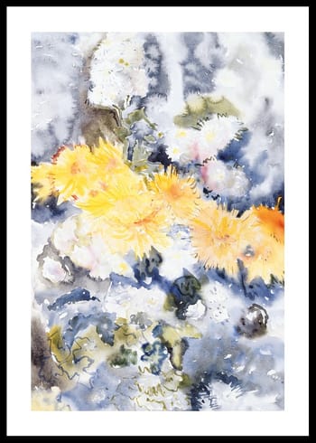 Poster Yellow And Blue By Charles Demuth