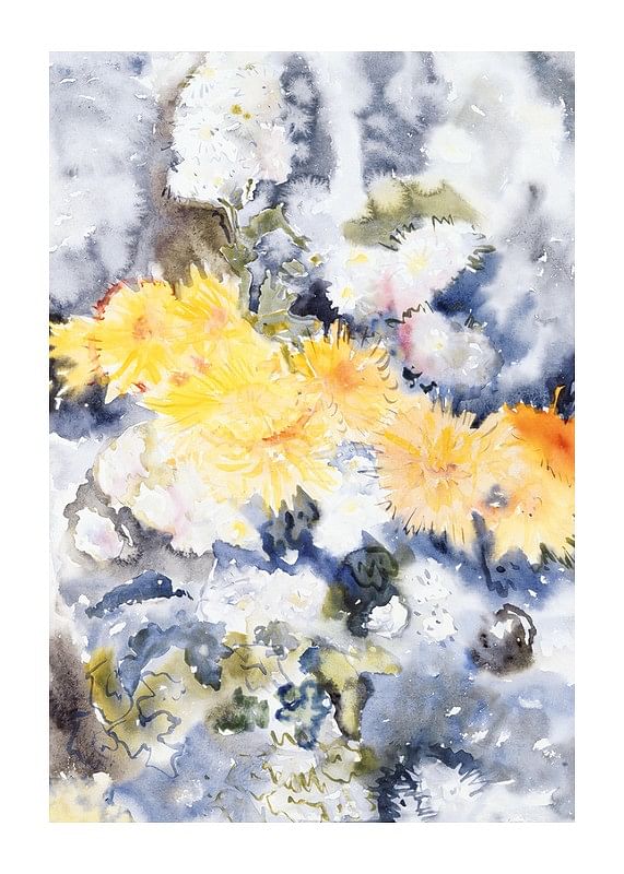 Plagát Yellow And Blue By Charles Demuth