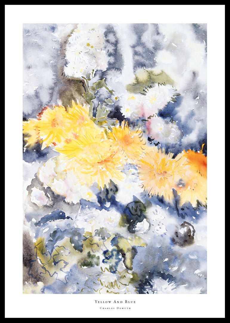 Yellow And Blue By Charles Demuth-12