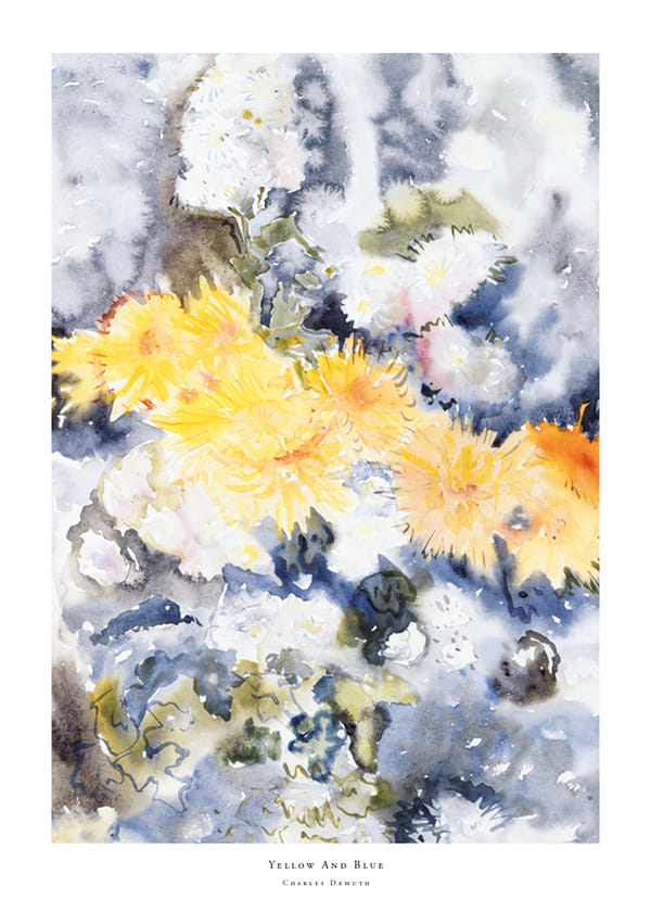 Plakatas Yellow And Blue By Charles Demuth