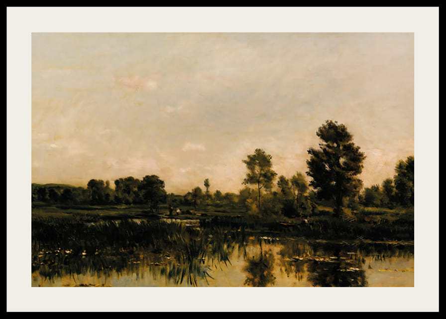 The Marsh By Charles Francois Daubigny-12