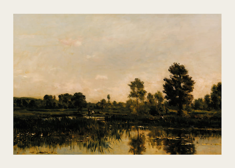 The Marsh By Charles Francois Daubigny-12