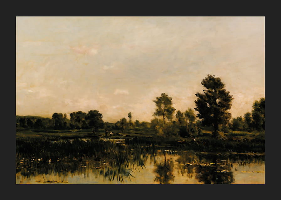 The Marsh By Charles Francois Daubigny-12