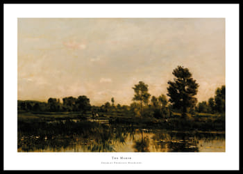 Poster The Marsh By Charles Francois Daubigny