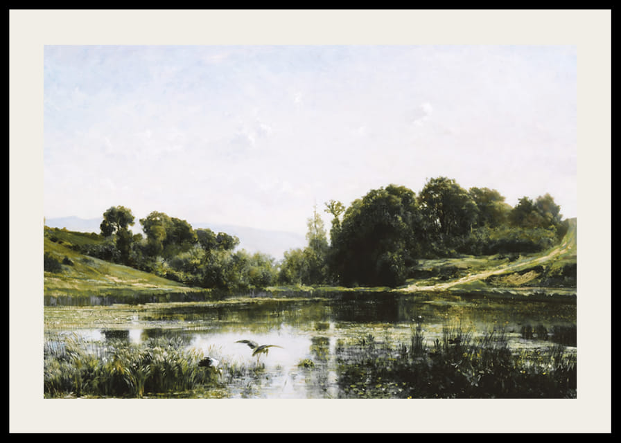 The Ponds Of Gylieu By Charles Francois Daubigny-12