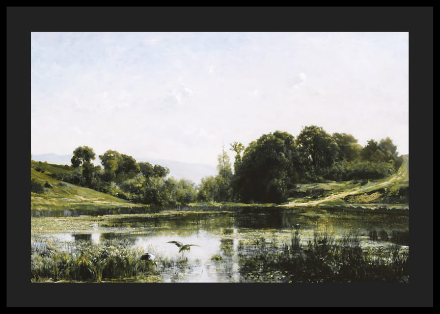 The Ponds Of Gylieu By Charles Francois Daubigny-12