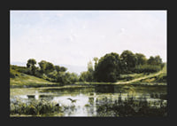 The Ponds Of Gylieu By Charles Francois Daubigny-7