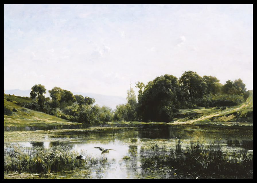 The Ponds Of Gylieu By Charles Francois Daubigny-12