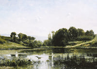 The Ponds Of Gylieu By Charles Francois Daubigny-9