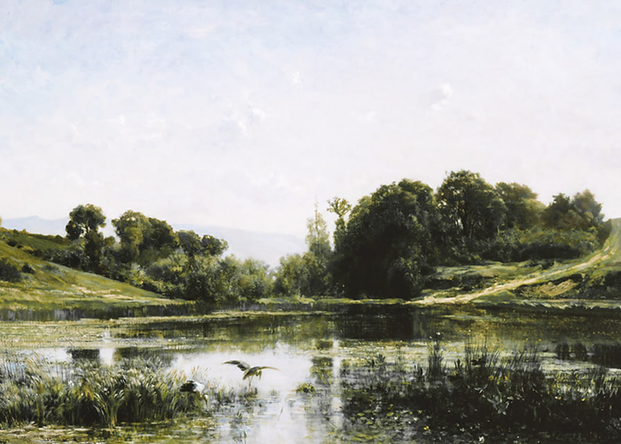 The Ponds Of Gylieu By Charles Francois Daubigny-12