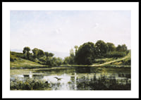 The Ponds Of Gylieu By Charles Francois Daubigny-2