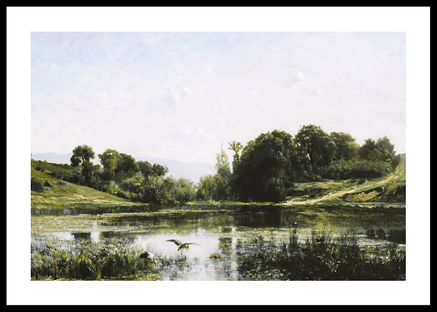 The Ponds Of Gylieu By Charles Francois Daubigny-12