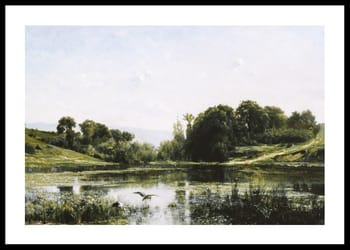 Poster The Ponds Of Gylieu By Charles Francois Daubigny