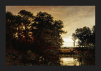Waterside Landscape af Charles Francois Daubigny-7