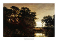 Waterside Landscape By Charles Francois Daubigny-1