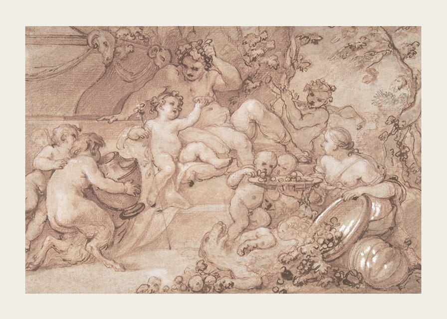 Úroda Silenus Charles Joseph Natoire-12