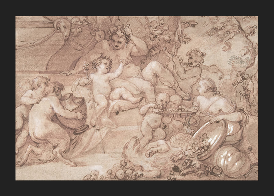 Úroda Silenus Charles Joseph Natoire-12