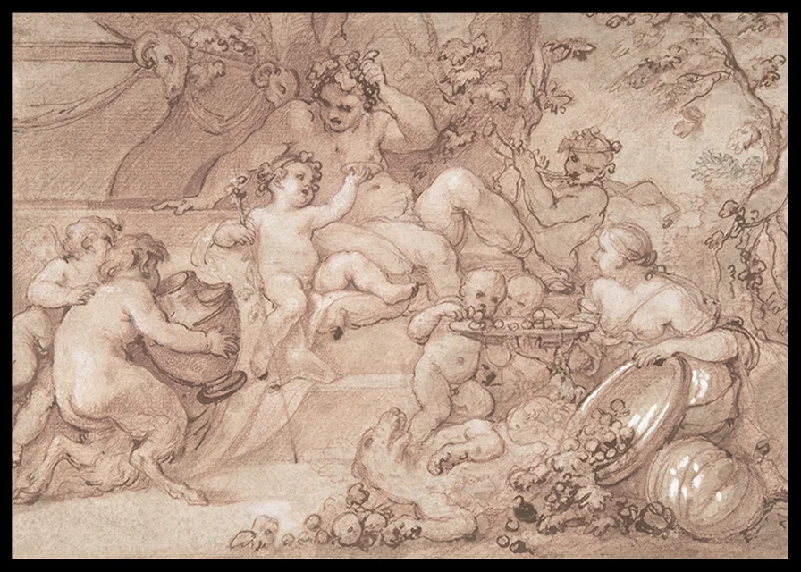 The Harvest Of Silenus By Charles Joseph Natoire-12