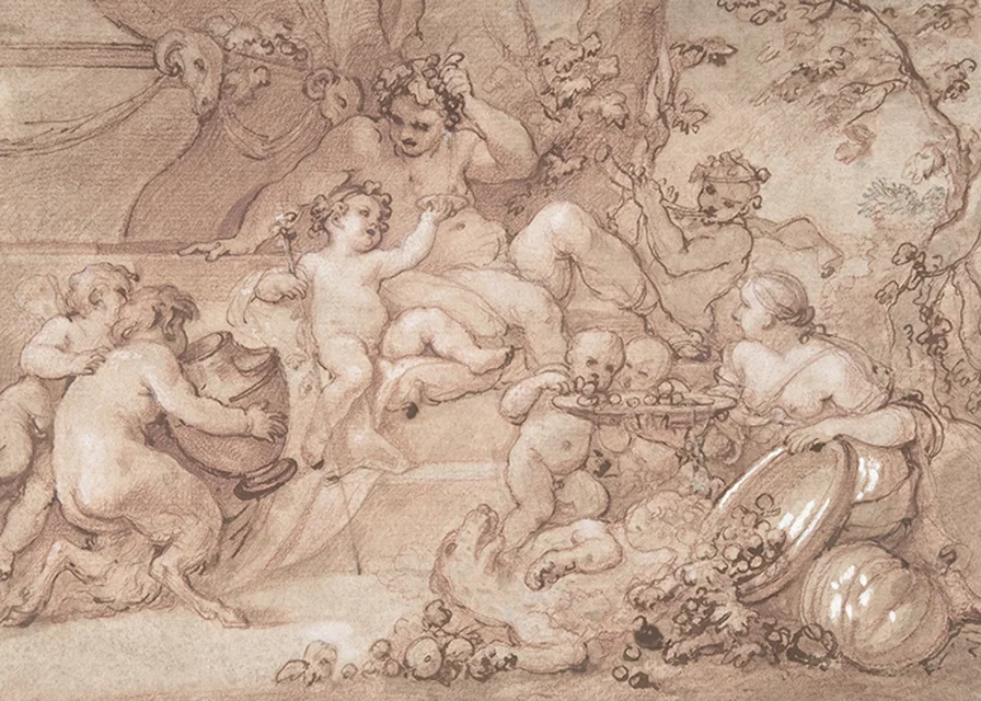 The Harvest Of Silenus By Charles Joseph Natoire-12