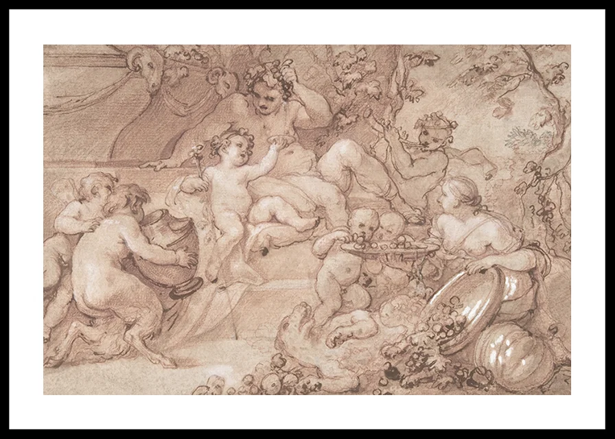 The Harvest Of Silenus By Charles Joseph Natoire-12