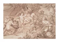 The Harvest Of Silenus By Charles Joseph Natoire-3