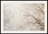 En poster som framhäver frosttäckta grenar i en harmonisk komposition-2