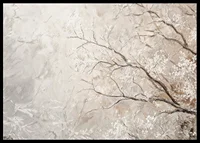 En poster som framhäver frosttäckta grenar i en harmonisk komposition-6