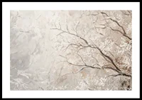 En poster som framhäver frosttäckta grenar i en harmonisk komposition-0