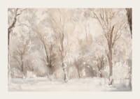 Zimný plagát zachytávajúci mrazivú krajinu so zasneženými stromami -3