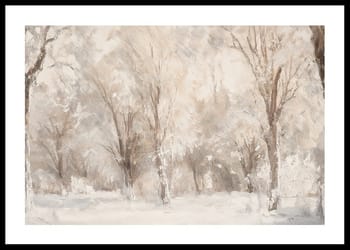 Poster A Frosted Forest Scene