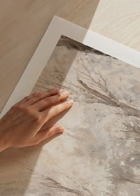 A winter poster capturing a frosty landscape with snow covered trees -9