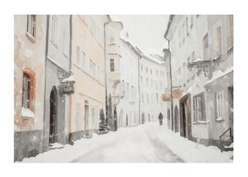 Juliste A Snowy Morning Stroll