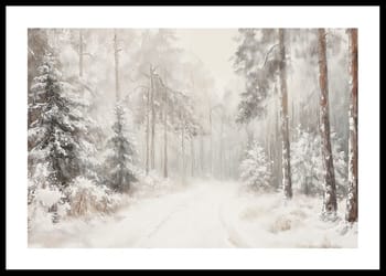 Póster Silent Frosted Forest