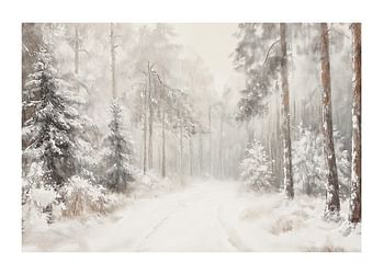 Poster Silent Frosted Forest