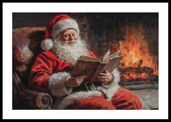 Poster Santas Storytime By The Fire
