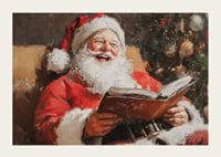 A poster that captures Santa's joy and the magic of Christmas in one laugh-filled moment-3