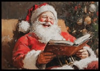 A poster that captures Santa's joy and the magic of Christmas in one laugh-filled moment-6