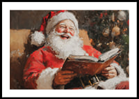 A poster that captures Santa's joy and the magic of Christmas in one laugh-filled moment-0