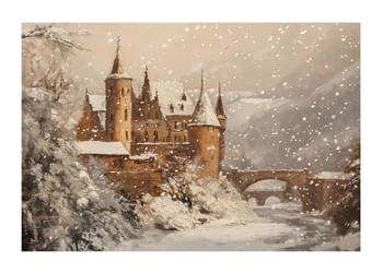 Poster Snowfall At The Castle