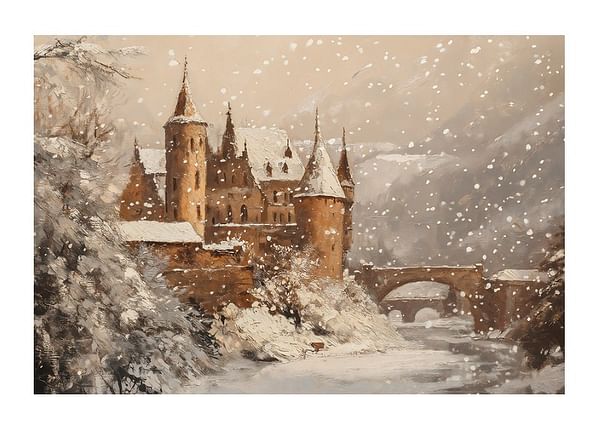 Plagát Snowfall At The Castle